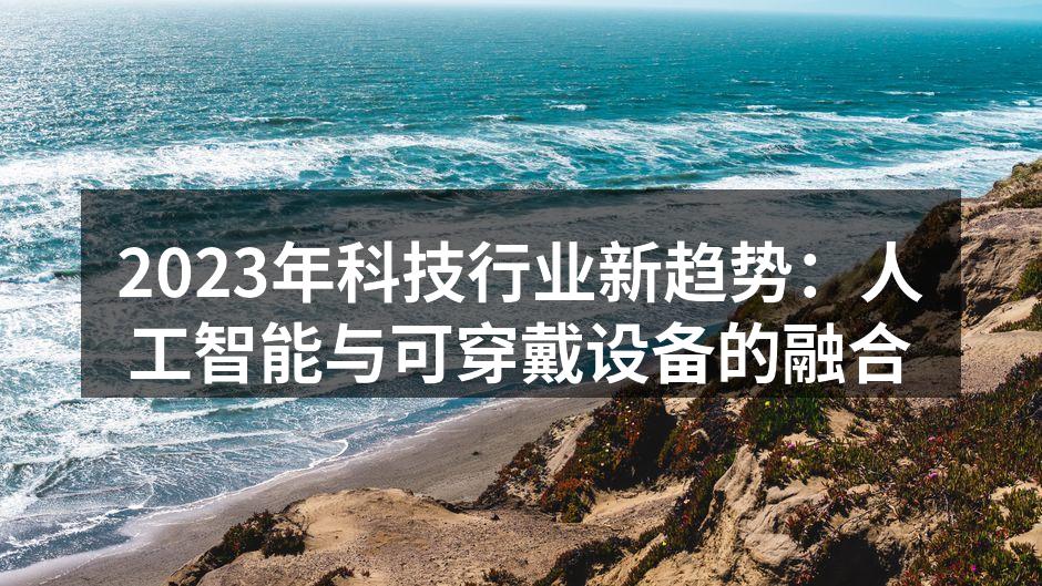 人工智能与可穿戴设备的完美结合
